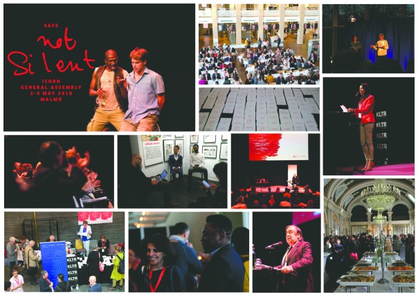 Moments from the Safe Not Silent, ICORN General Assembly in the City of Malmö 2-4 May 2018.