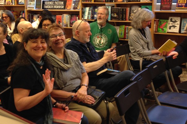 Ithaca City of Asylum board members Harriet Malinowitz (left) and Barbara Adams